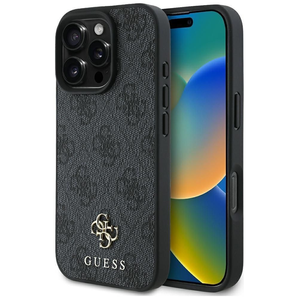 Guess 4g small and classic logo magsafe – iphone 16 pro max – черен