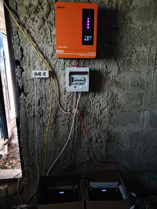 Sistem fotovoltaic baterie invertor panouri fotovoltaice solare