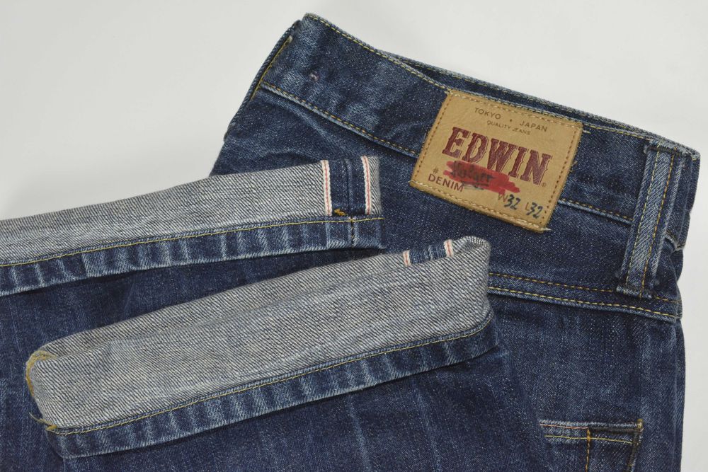 Blugi Edwin Japonezi Selvedge W32 L32 Barbati Regular Straight