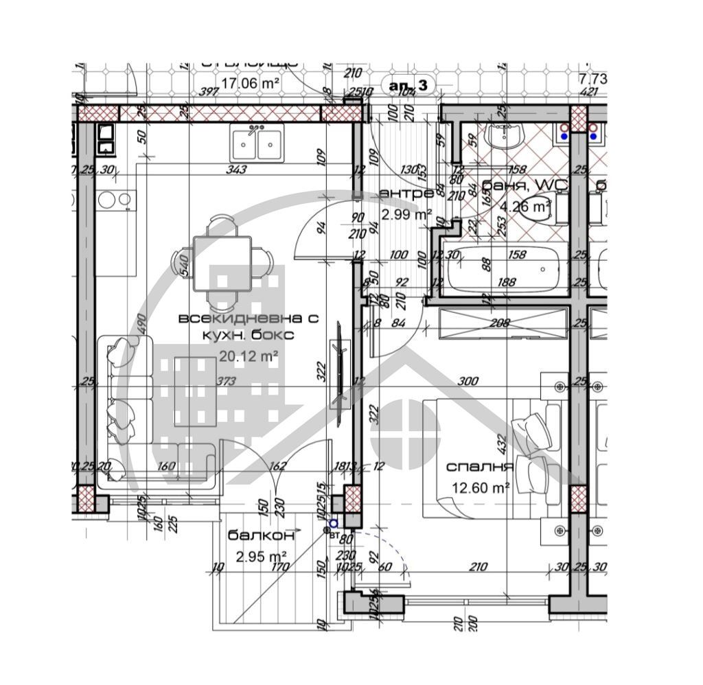 2-стаен в Варна-Виница площ 62 цена 55900