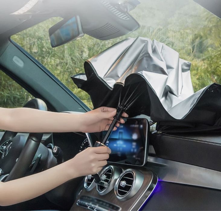 сенник за предно стъкло предпазен чадър с защита UV лъчи 140/79см