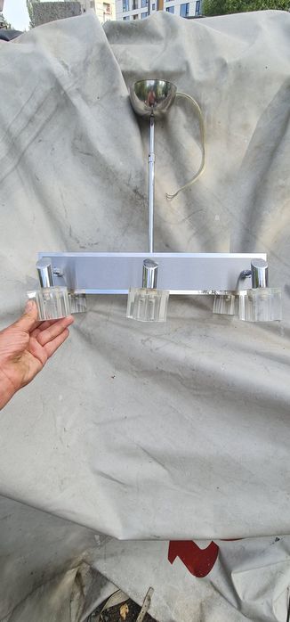 Полилей  40W крушки G9 Хром и неръждавейка