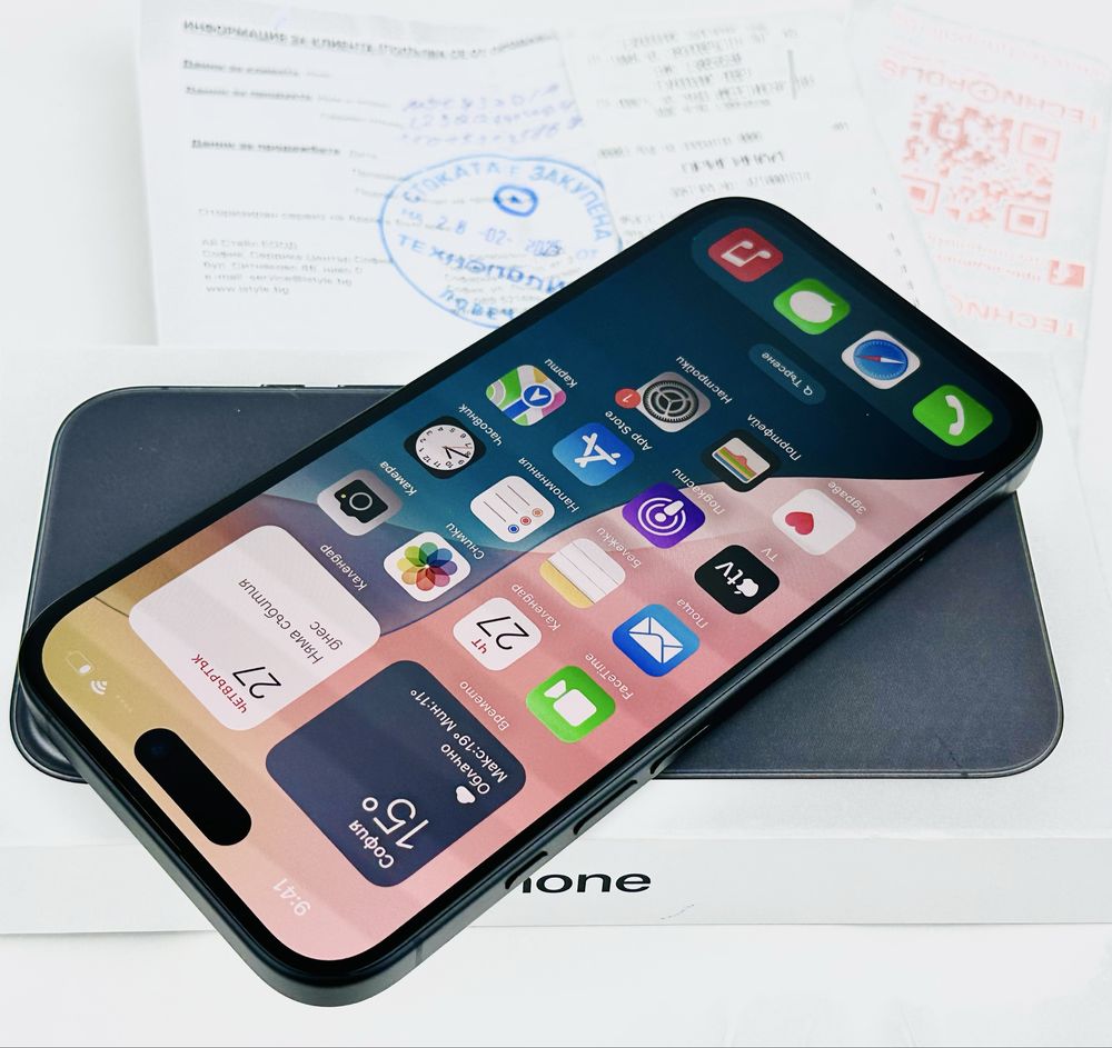 НОВ! Apple iPhone 16 128GB Black 2г. Гаранция!