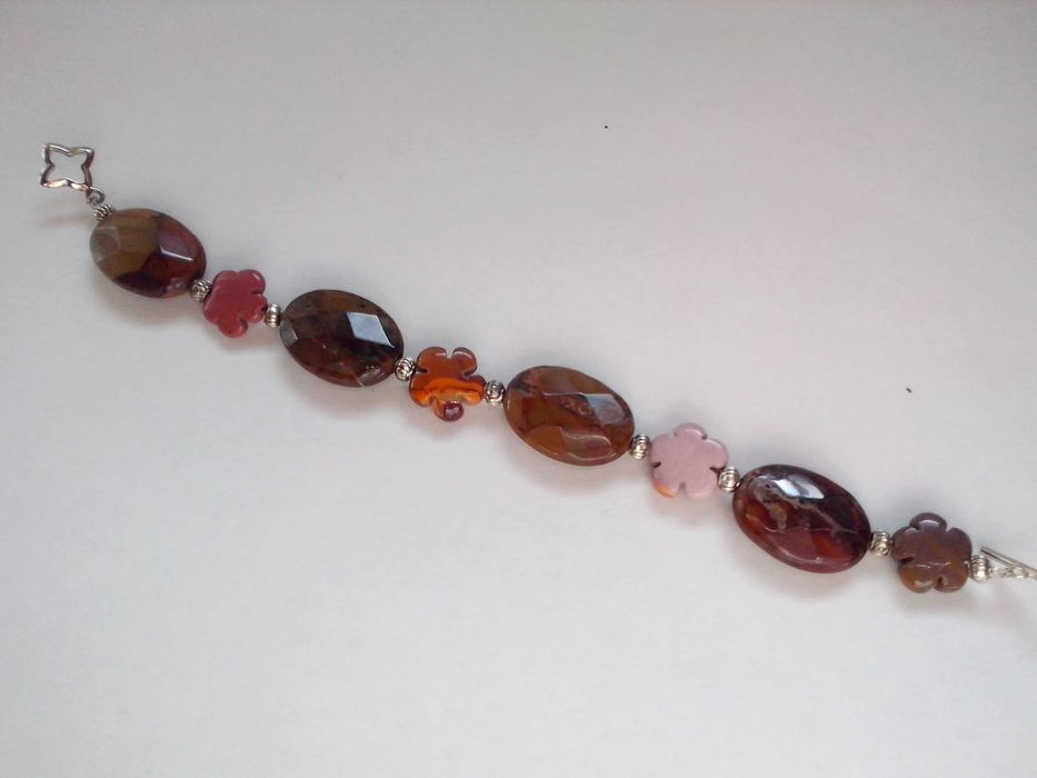 bratara chic pietre naturale,jasper mookait