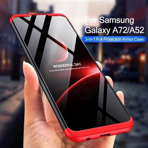 Samsung Galaxy A52 s A72 A51 A71 / GKK 3в1 твърд мат кейс гръб