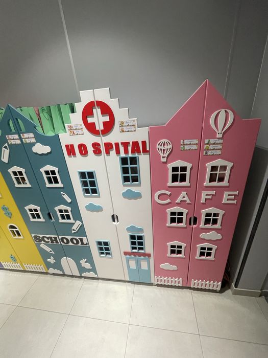 Шкафчики домики для деского сада