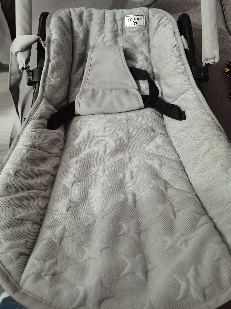 Шезлонг lorelli eliza luxe grey stars