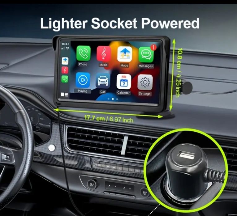 Таблет за кола 7 инча с камера за задно виждане и дистанционно – нов!