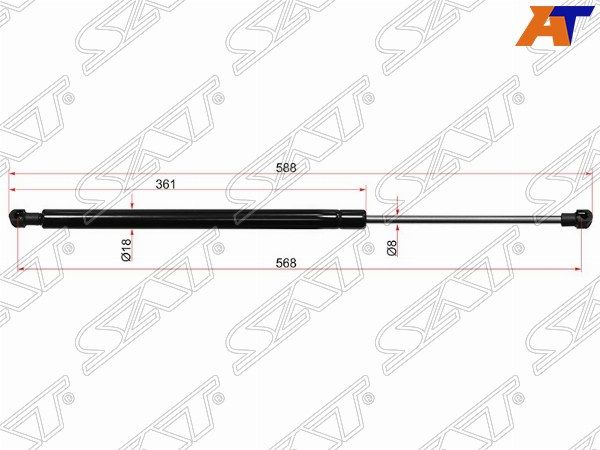 Амортизатор крышки багажника Hyundai Matrix