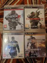 Battlefield 4 , Call of Duty MW3 , Sniper 2 , Crysis 3 pt PS 3