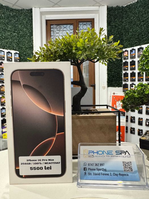 iPhone 16 Pro Max 256Gb NOU - Din magazin,cu garantie!