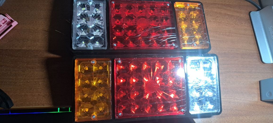 Lămpi de semnalizare cu led 12/24 V pentru remorca, utilaj