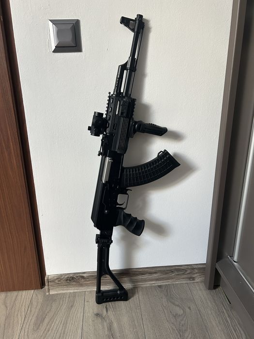 Replica AK-47 AEG full metal + echipament