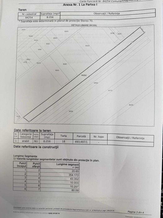 Teren lac Budeasa, planul secund 8000mp