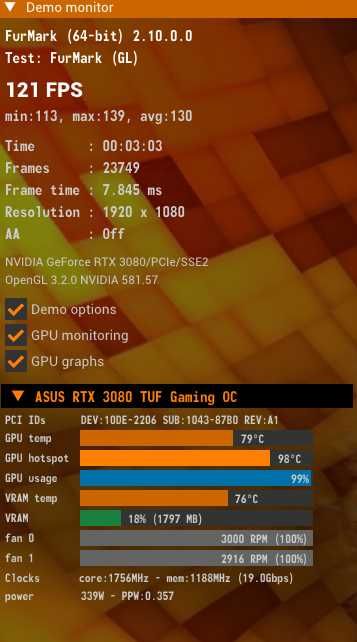 Placa video ASUS TUF GAMING GeForce RTX 3080 OC 10GB GDDR6X 320-bit