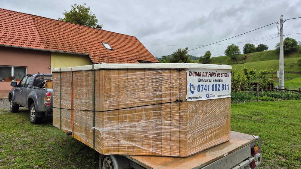 Piscină mică din fibră de sticlă – Pachet FULL cu hidromasaj