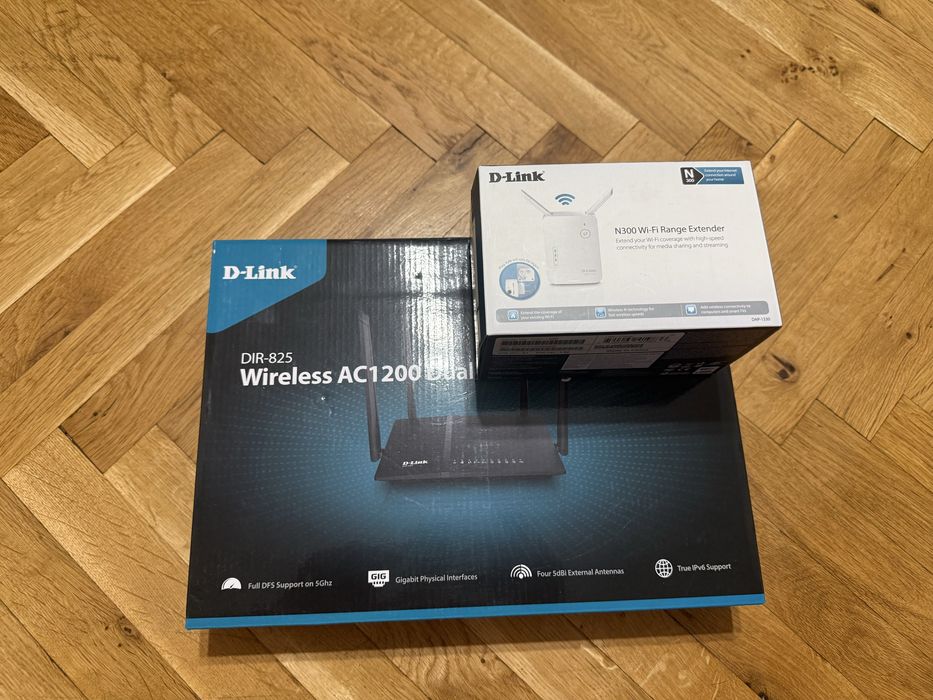 РУТЕР D-LINK DIR-825 E ROUTER и N300 Безжичен усилвател DAP-1330