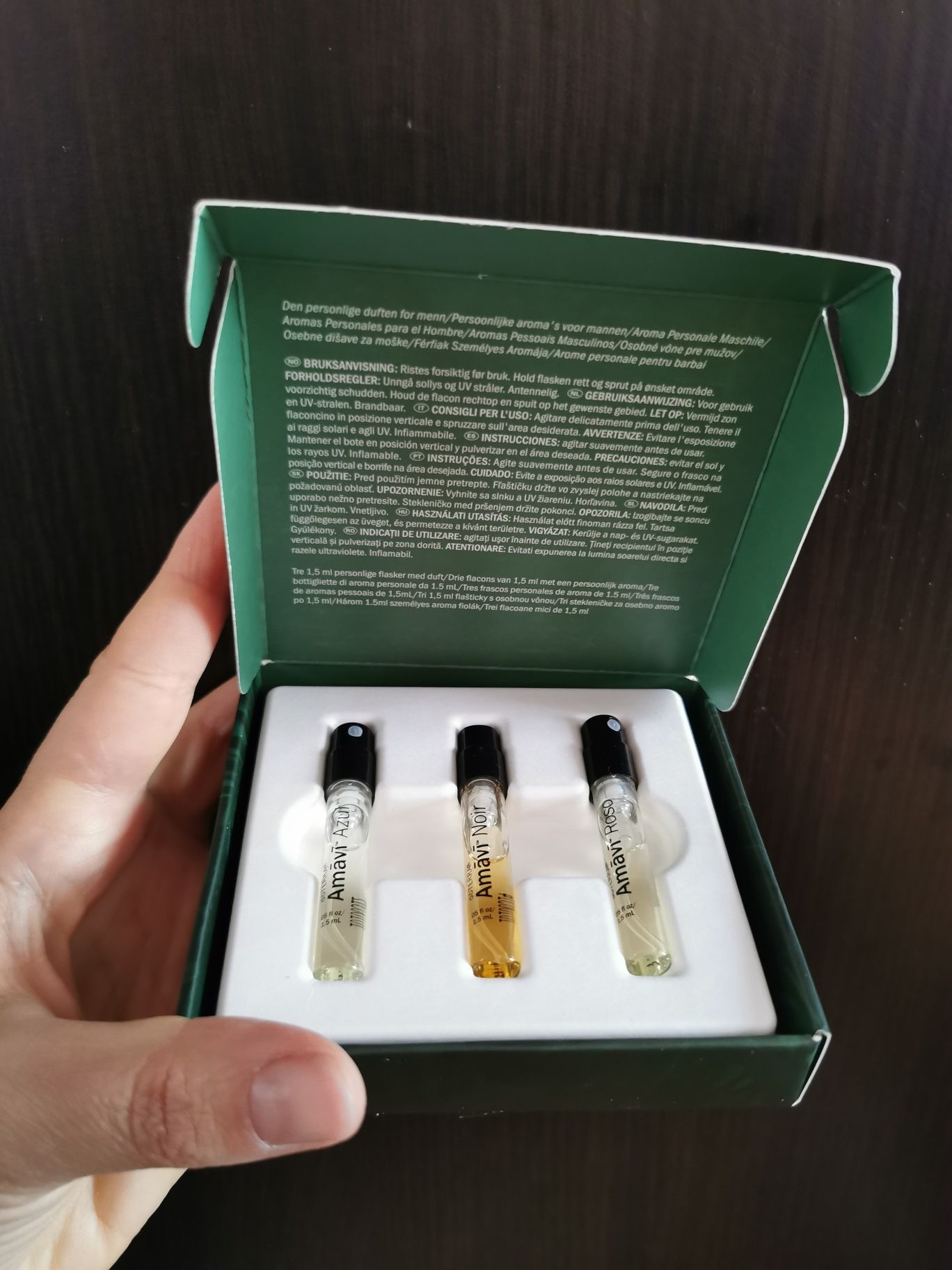 Colecție de mini-parfumuri pentru bărbați Doterra Amavi -cadou perfect