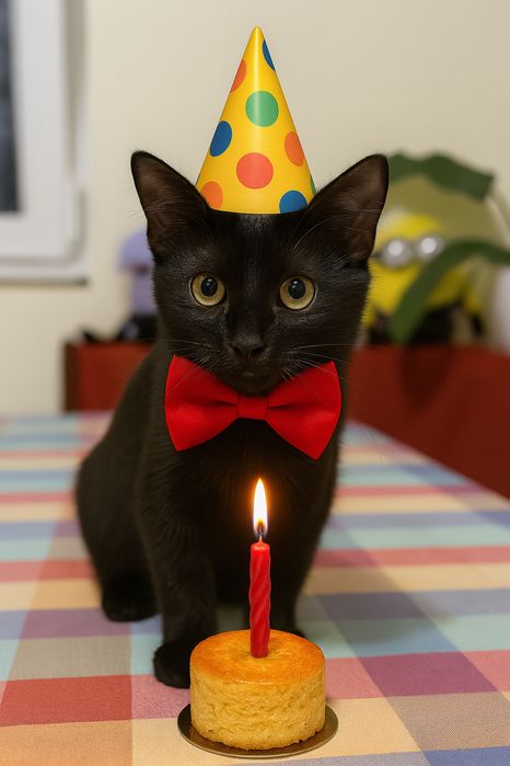 Ofer spre adoptie o pisicuta neagra adorabila