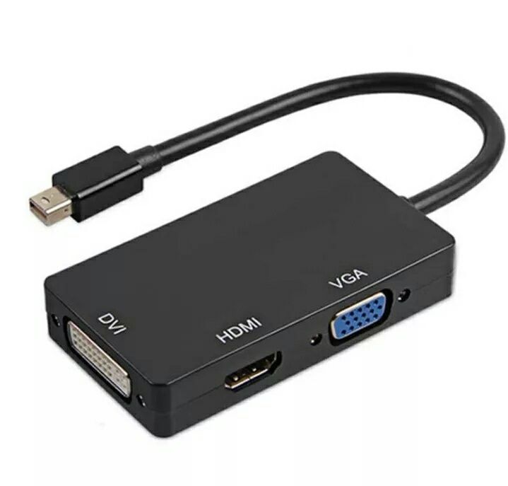 Адаптер mini Display Port на HDMI/VGA/DVI, переходник