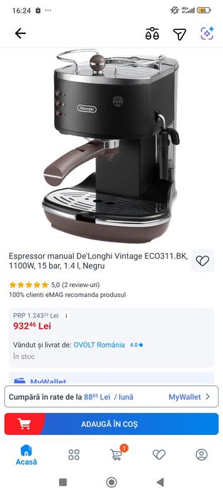 Expresor manual DeLonghi