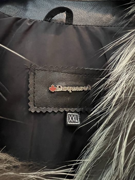 Кожено яке естествена кожа с яка от лисица