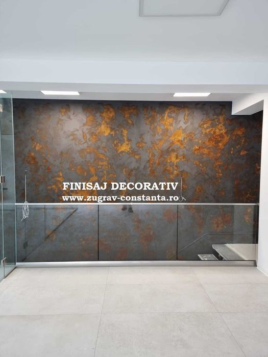Zugraveli mecanizate - Sapa Autonivelanta - Decorative - Montare Tapet
