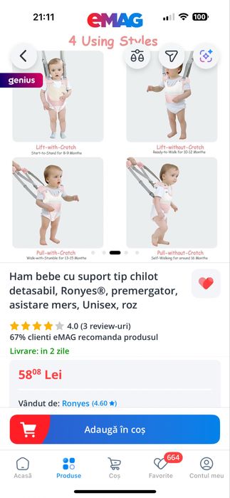 Ham bebe premergator