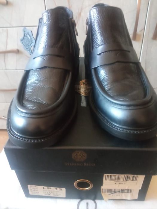 Мужские кожаные сапоги новые