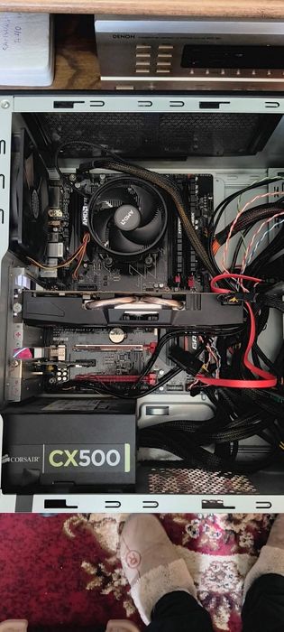 Геймърски компютър  AMD Ryzen 3 2200G,GA-AB350-Gaming 3 ,DDR4  2x8 gb