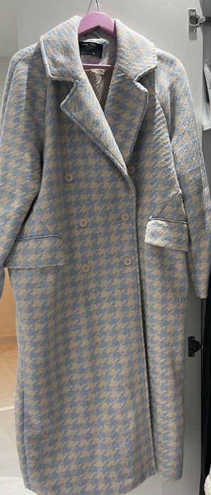 Палто- L  синьо, розово, бежаво