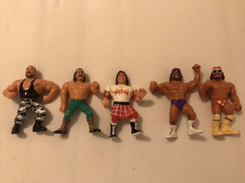 Figurine rare WWE Titans Sports Macho man 1990