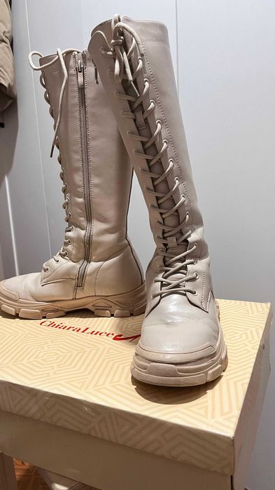 Зимние сапоги длинные размер 39