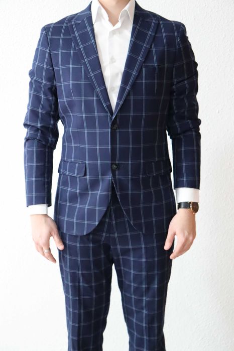 Costum bărbați, marca Reserved, albastru, mărimea 48, 2 piese