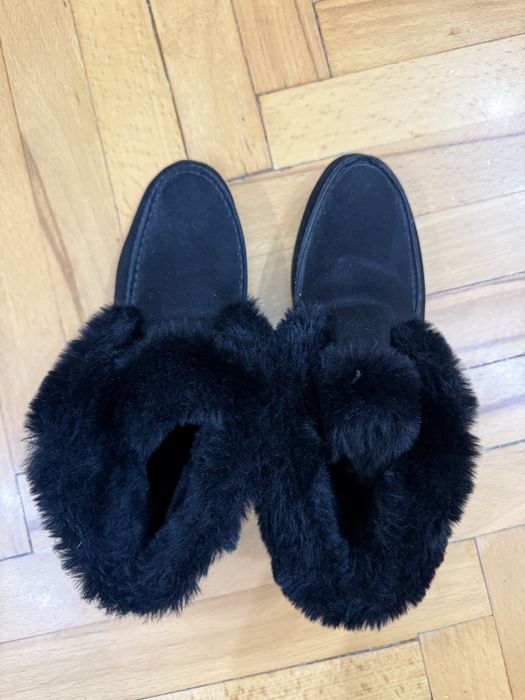 Обувь теплая черная