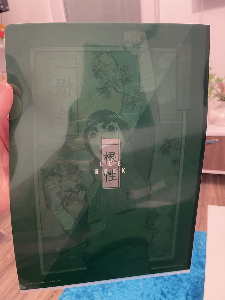 Set 2 clearfile folder A4 Rock Lee si Shikamaru by Bandai Namco