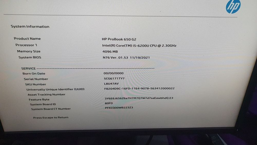 Laptop HP Probook G2