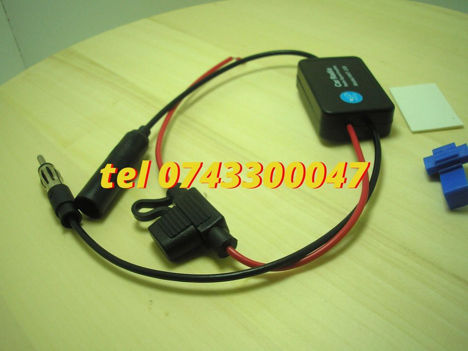 Amplificator Semnal Antena Radio Auto Fm 12v