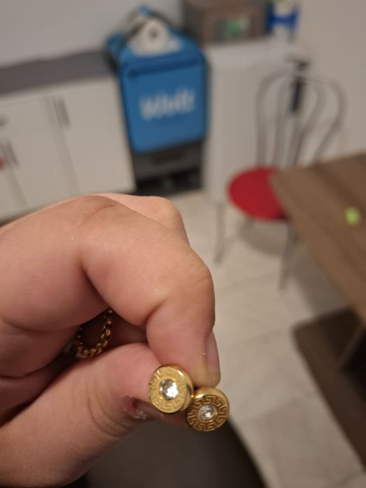 Lanț 18k 7.5grame, si cercei VERSACE 18k 3 grame