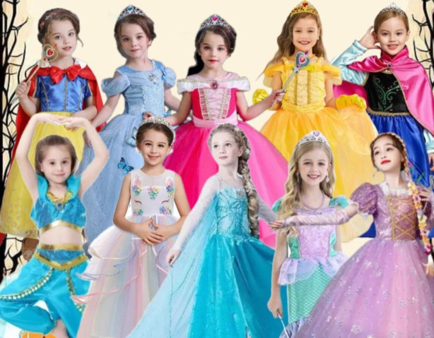 Детски костюми на  Принцеси и Аксесоари