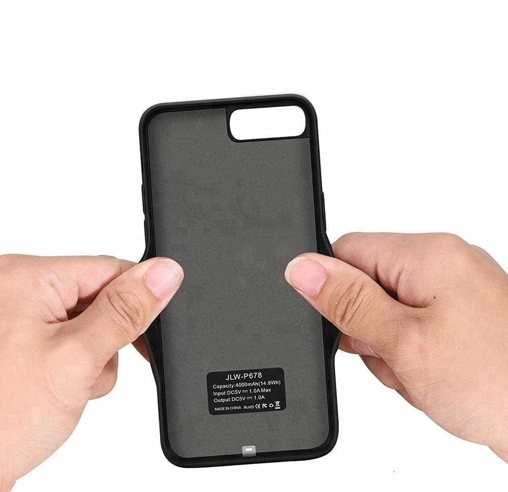 Husa antisoc Baterie Incorporata +Folie APPLE iPhone 6 6s 7 8 5000 mAh