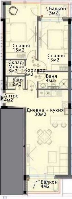 Продава се Тристаен апартамент в София, Модерно предградие - 118 кв.м за 1503 €/кв.м - Снимка #1