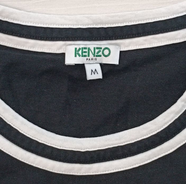 Kenzo Paris T-Shirt оригинална тениска M памучна черна фланелка