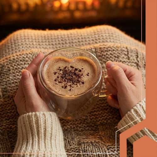 Чаши за кафе с двойно дъно - сърце / Стъклена термо чаша с двойно дъно