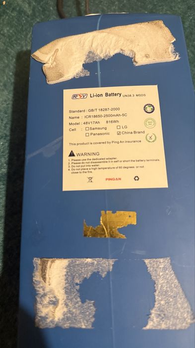 baterie trotineta 48v