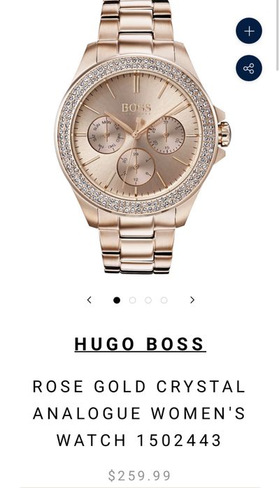 Rose gold crystal analogue  women’s watch 1502443