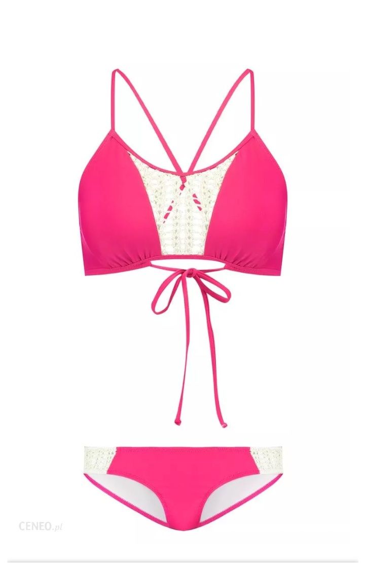 Costum de baie roz fucsia