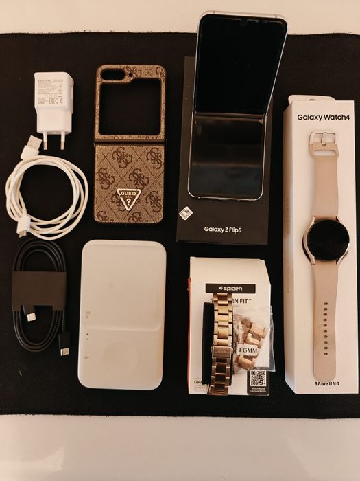 Pachet/Combo Samsung Flip 5 + Galaxy Watch 4