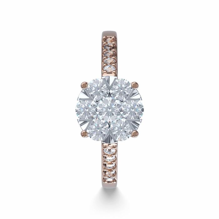 Inel logodna Teilor Diamante 0.5k Aur 18k