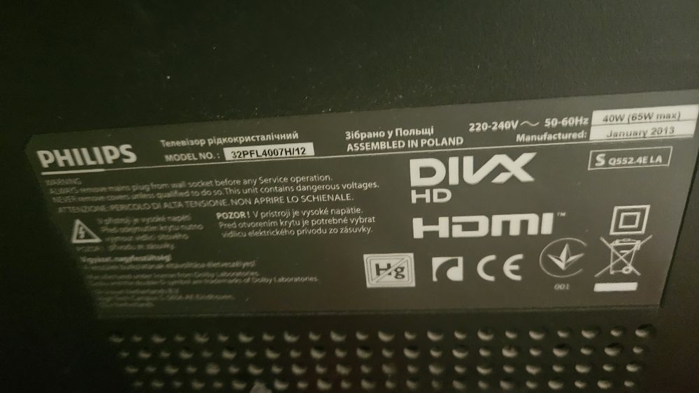 Philips 32PFL4007H/12